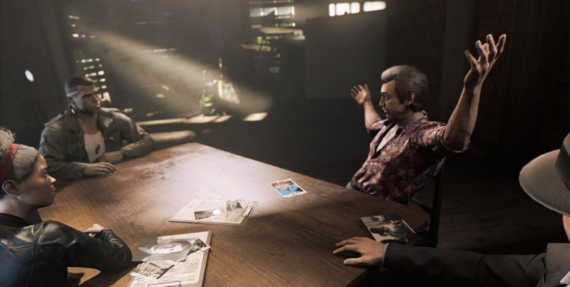 Mafia III sit-down meeting. Lincoln has to choose who gets promoted.