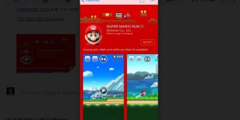 Apple takes sign-ups for Nintendo’s Super Mario Run