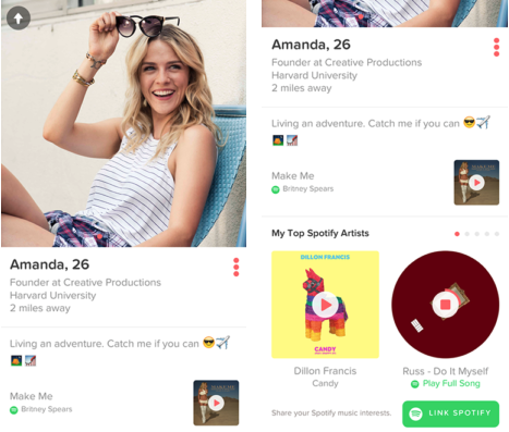 Spotify & Tinder