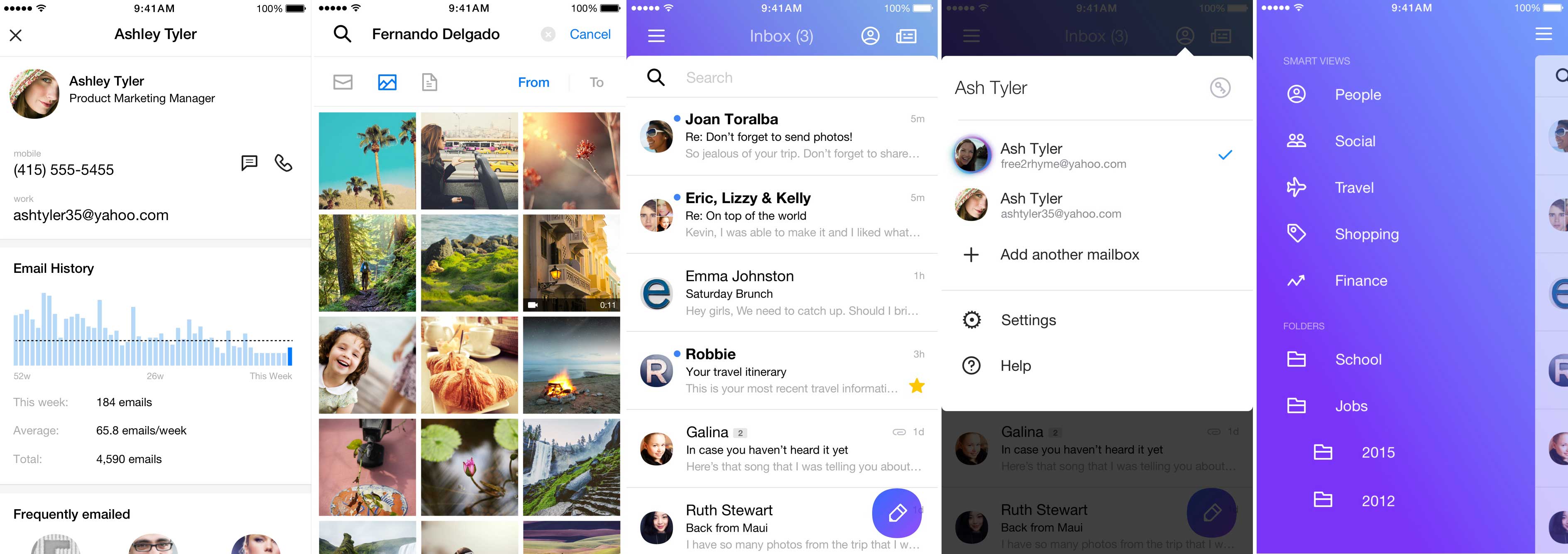 Yahoo Mail's iOS app