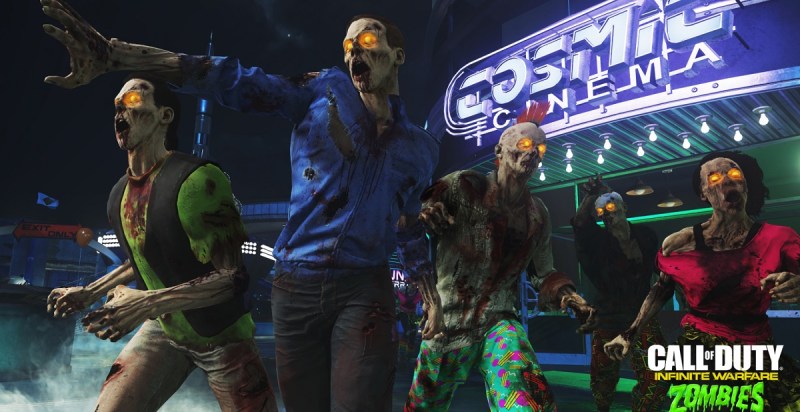 The zombies are ugly but colorful in Zombies in Spaceland.