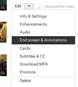 End Screen & Annotations