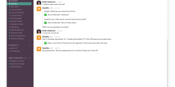 You can now request time off with the Zenefits Slack bot