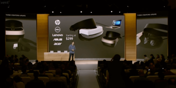 Acer, Asus, Dell, HP, and Lenovo will ship Windows 10 VR headsets, starting at $299