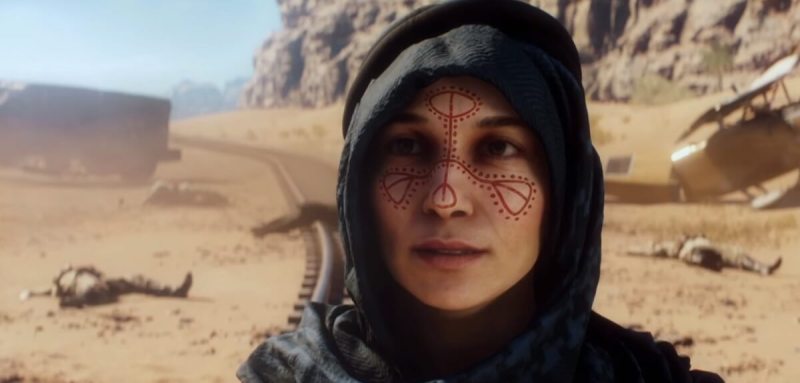 Zara Ghufran, a fictional character who fights for Lawrence of Arabia in Battlefield 1, is based on real female rebels.