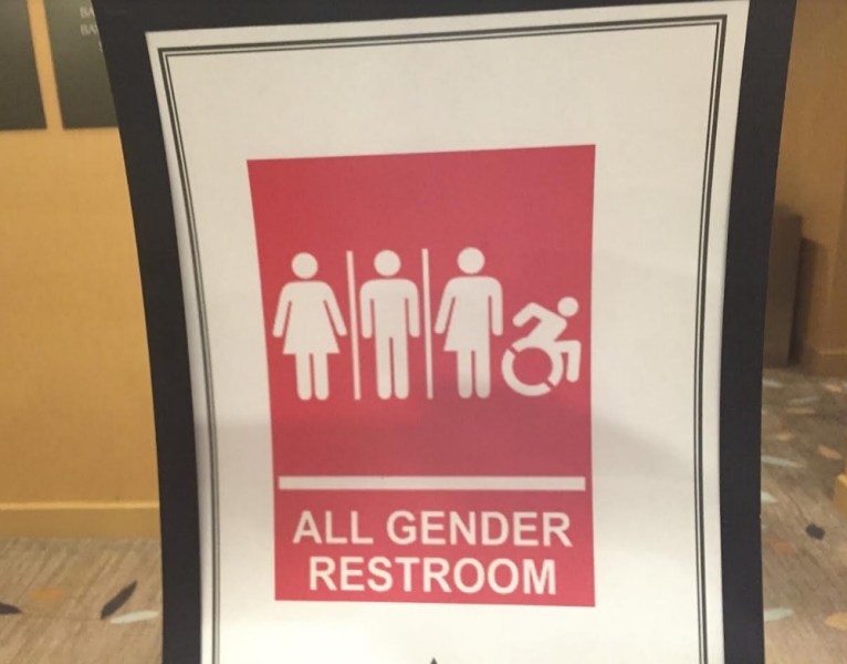 Sign at the GaymerX event in Santa Clara, Calif.