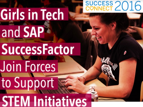 SAP SuccessFactors will supports Girls in Tech with a $1 donation for every tweet in a campaign.