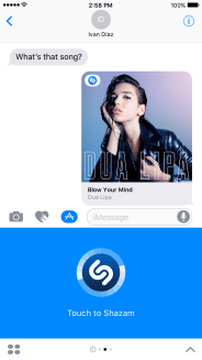 Shazam for iMessage