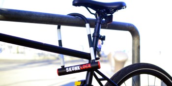 SkunkLock fights back against bike thieves with pepper spray