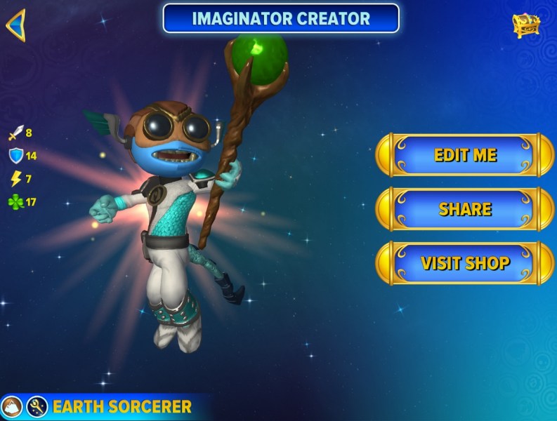 You can use the Skylanders Creator app to make your own character.