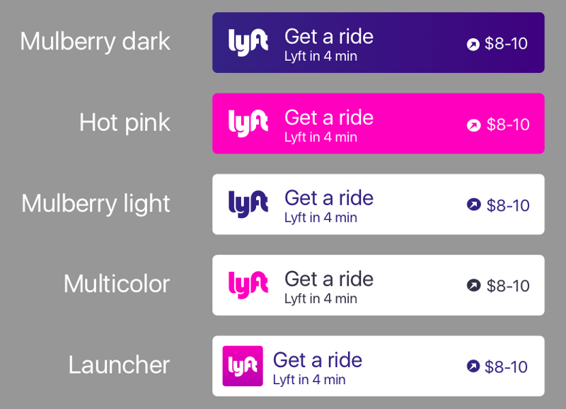 Lyft's ride request SDK for iOS lets developers programmatically modify the request button.