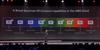 AWS launches elastic GPUs for EC2, FPGA-backed F1 instances, R4 and refreshed T2, C5 and I3 coming in Q1