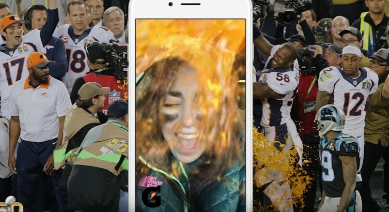 Gatorade's Snapchat lens