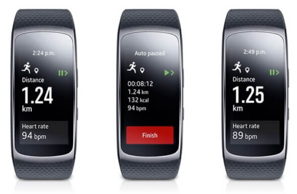 Auto-pause: Samsung Gear Fit2