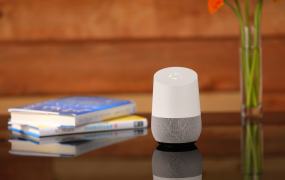 The Google Home personal assistant.