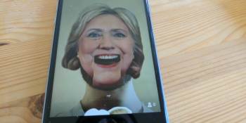 Periscope for iOS now lets you use Hillary Clinton and Donald Trump selfie masks