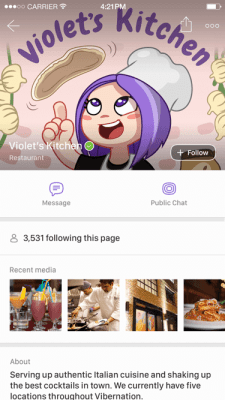Viber: Violet's Kitchen Page