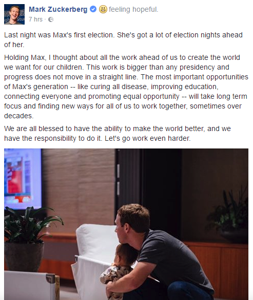 Zuck on Election