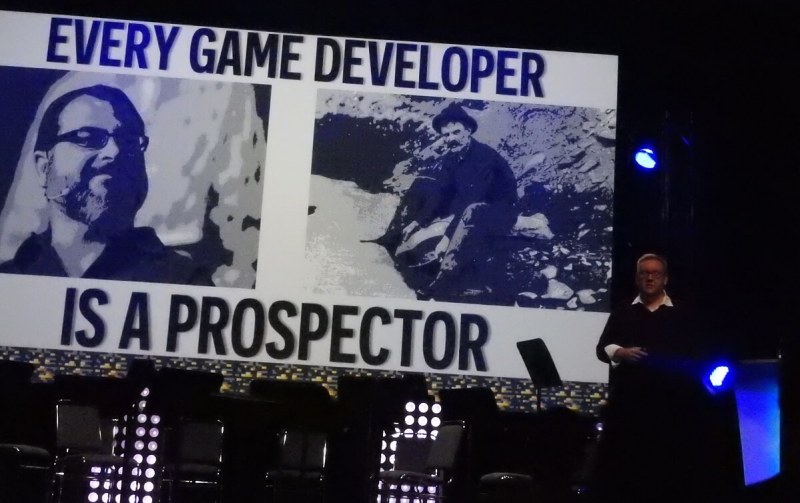 Adam Boyes says game developers are today's prospectors.