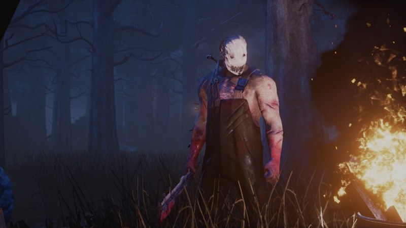 Yikes. Dead by Daylight features a killer, played by a human, hunting down four other human players.