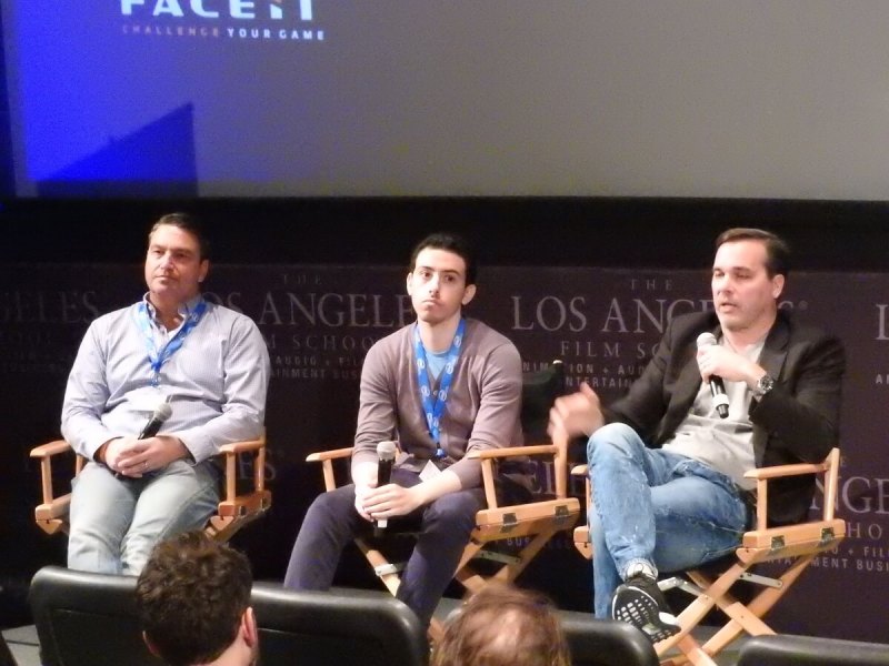(Left to right) Kurt Pakendorf, chief strategy officer at Faceit; Alex Birns, an investor at Santa Monica, Calif.-based venture firm Anthos Capital; and Craig Barry, executive vice president and chief content officer at Turner Sports.
