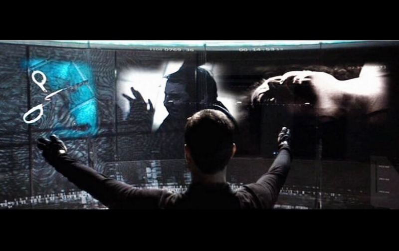 Tom Cruise in Minority Report uses John Underkoffler's computing interface.