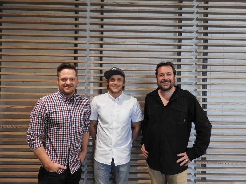 Matt Wilburn (left), Berkley Frei, and Chris Madsen of Morph 3D.