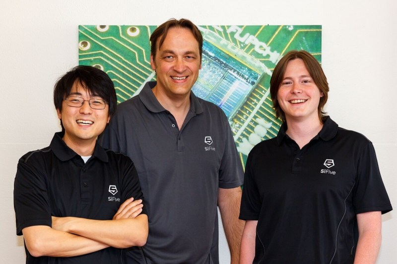 SiFive founders (left to right): Yunsup Lee, cofounder and CTO; Krste(cq) Asanovic, cofounder and chief architect; Andrew Waterman, cofounder and chief architect. 