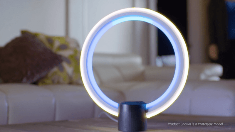 A lamp coming soon from General Electric incorporates Amazon's Alexa