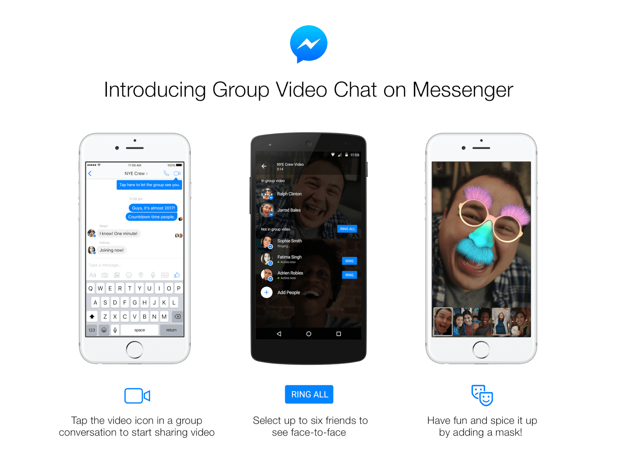 How Facebook Messenger's group video chat works.