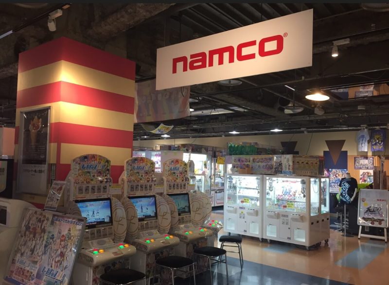 A big Namco arcade at the Hakata train station in Fukuoka, Japan.