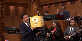 Watch Nintendo mastermind Shigeru Miyamoto play Mario’s theme with The Roots