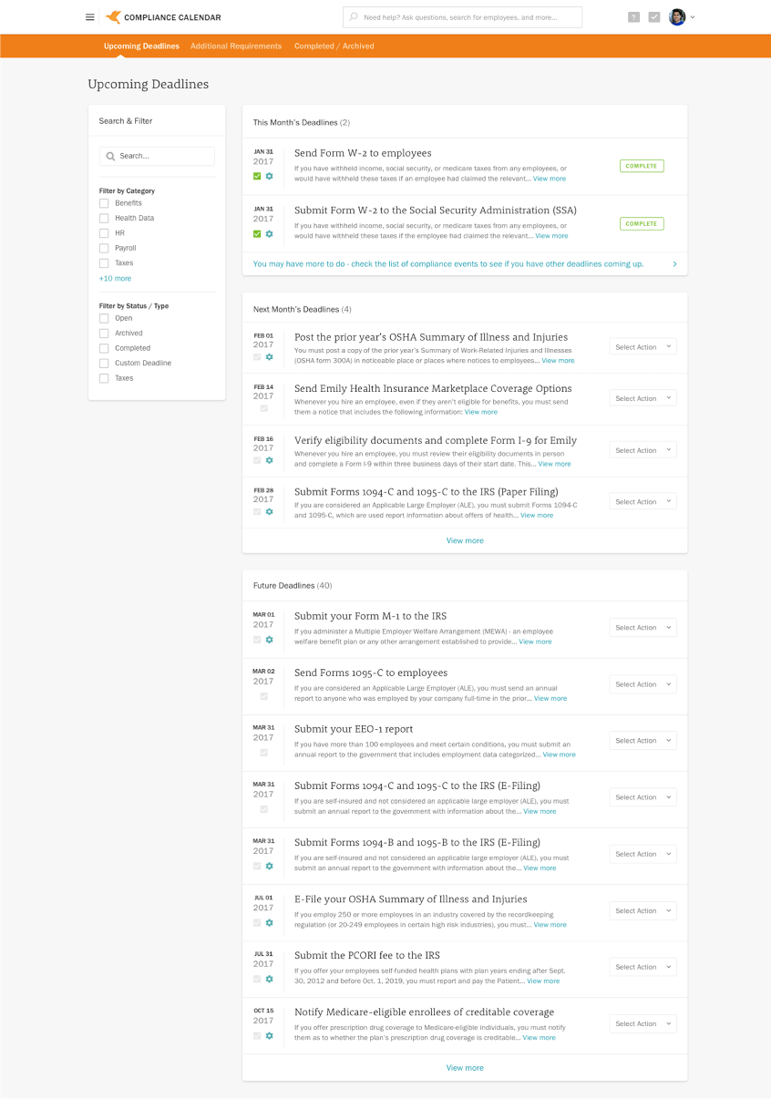 Zenefits compliance assistant app