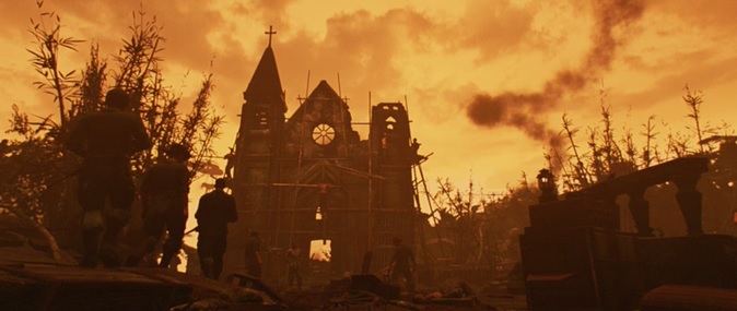 The church scene in Apocalypse Now brought forth a lot of apocalyptic religious imagery.