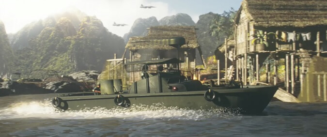 The river patrol boat from Apocalypse Now