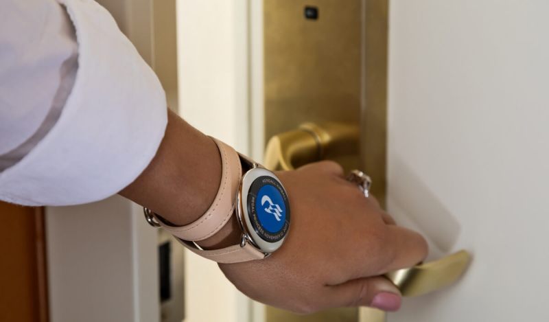 Ocean Medallion wearable can unlock your room on a cruise ship.