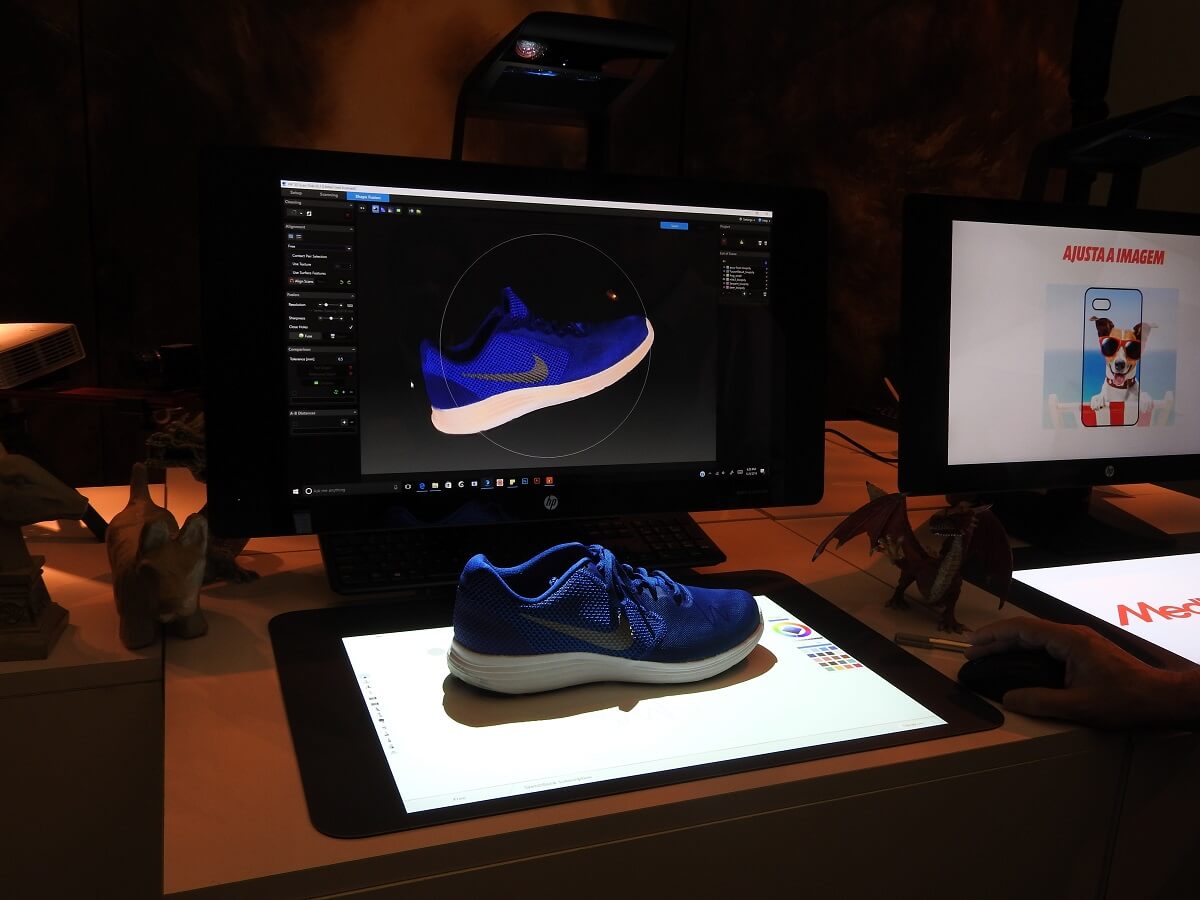 HP's Sprout Pro G2 can scan a shoe accurately in a matter of minutes.