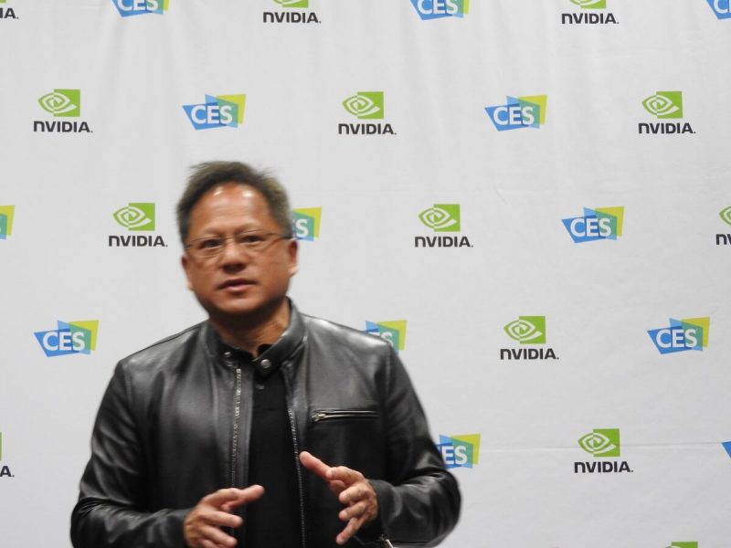 Jen-Hsun Huang, CEO of Nvidai, at CES 2017.