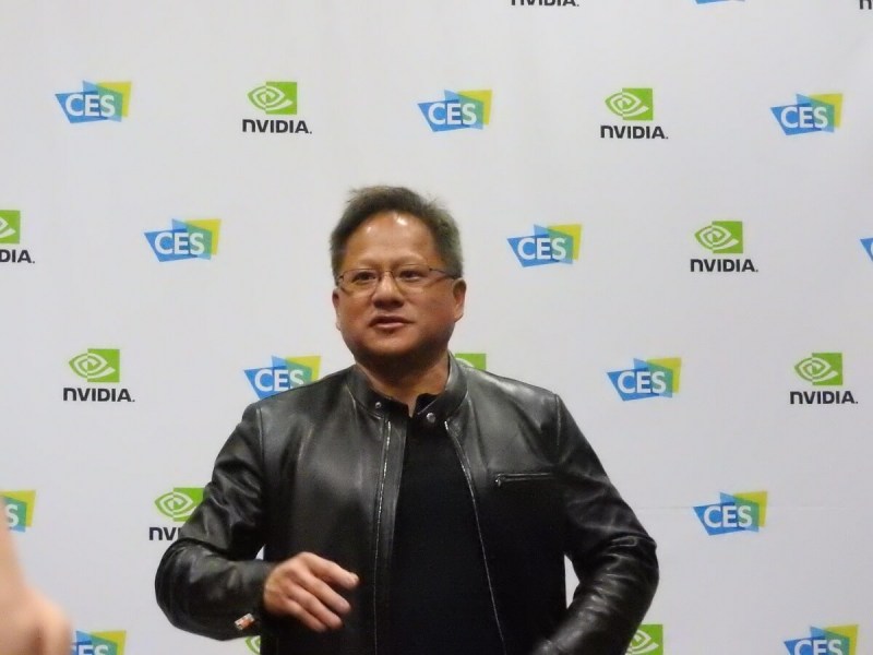 Jen-Hsun Huang, CEO of Nvidai, at CES 2017.