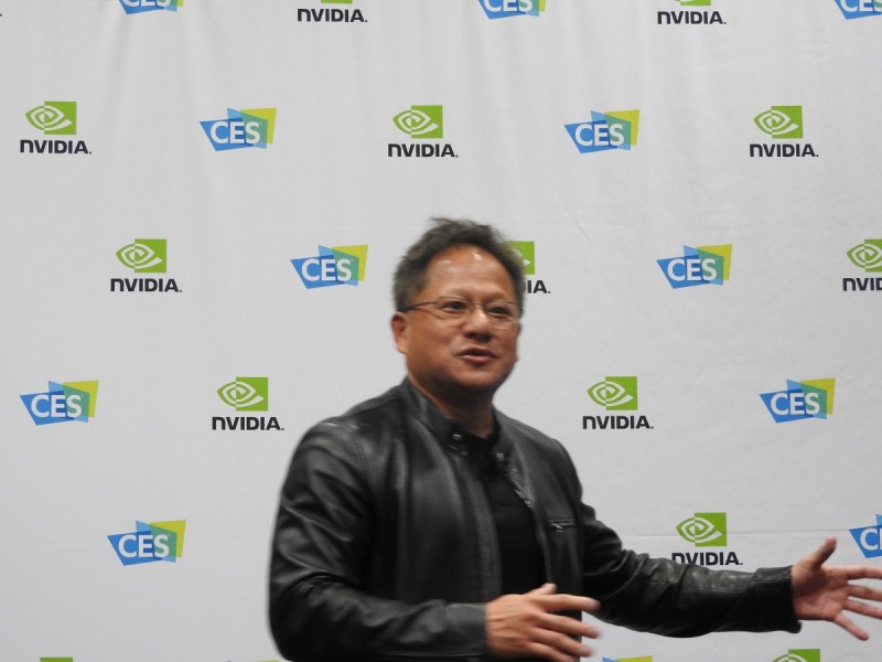 Jen-Hsun Huang, CEO of Nvidai, at CES 2017.