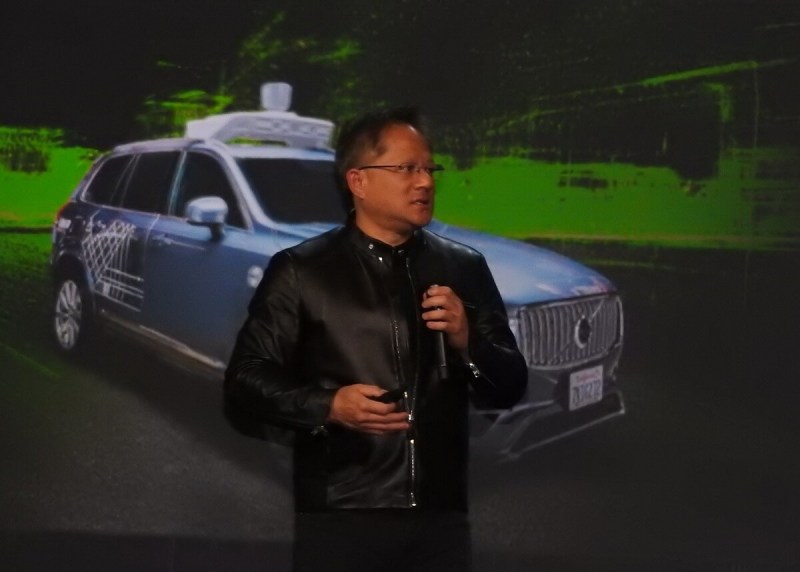 Jen-Hsun Huang, CEO of Nvidia, at CES 2017.