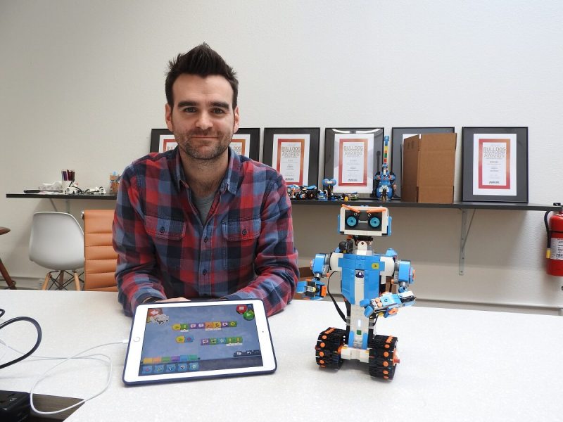 Simon Kent is lead designer of Lego Boost, including the robot Vernie.