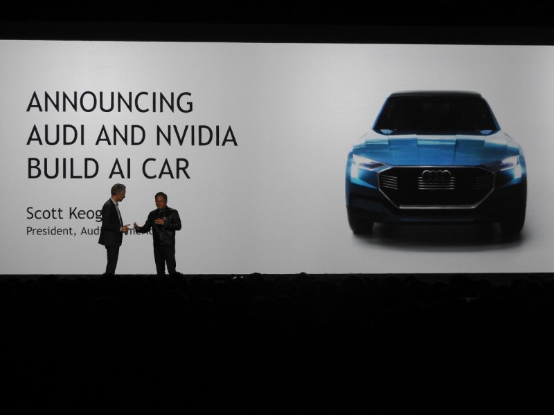Nvidia has partnered with Audi on AI cars.