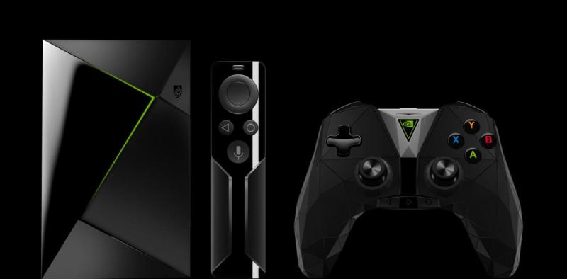Nvidia Shield TV comes with a voice remote and game controller.