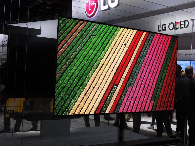 New LG OLED TV at CES 2017.