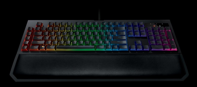 Razer's BlackWidow keyboard has a wrist rest.