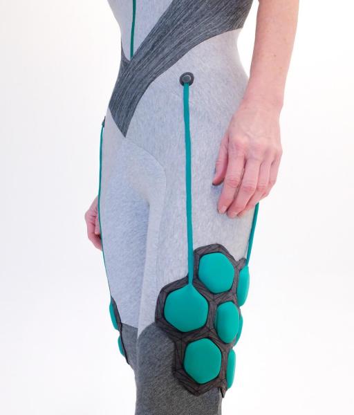 Older people and the disabled can stand and move better in a Superflex suit.