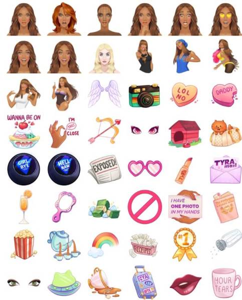 TyTyMoji lets you express your Tyra side.