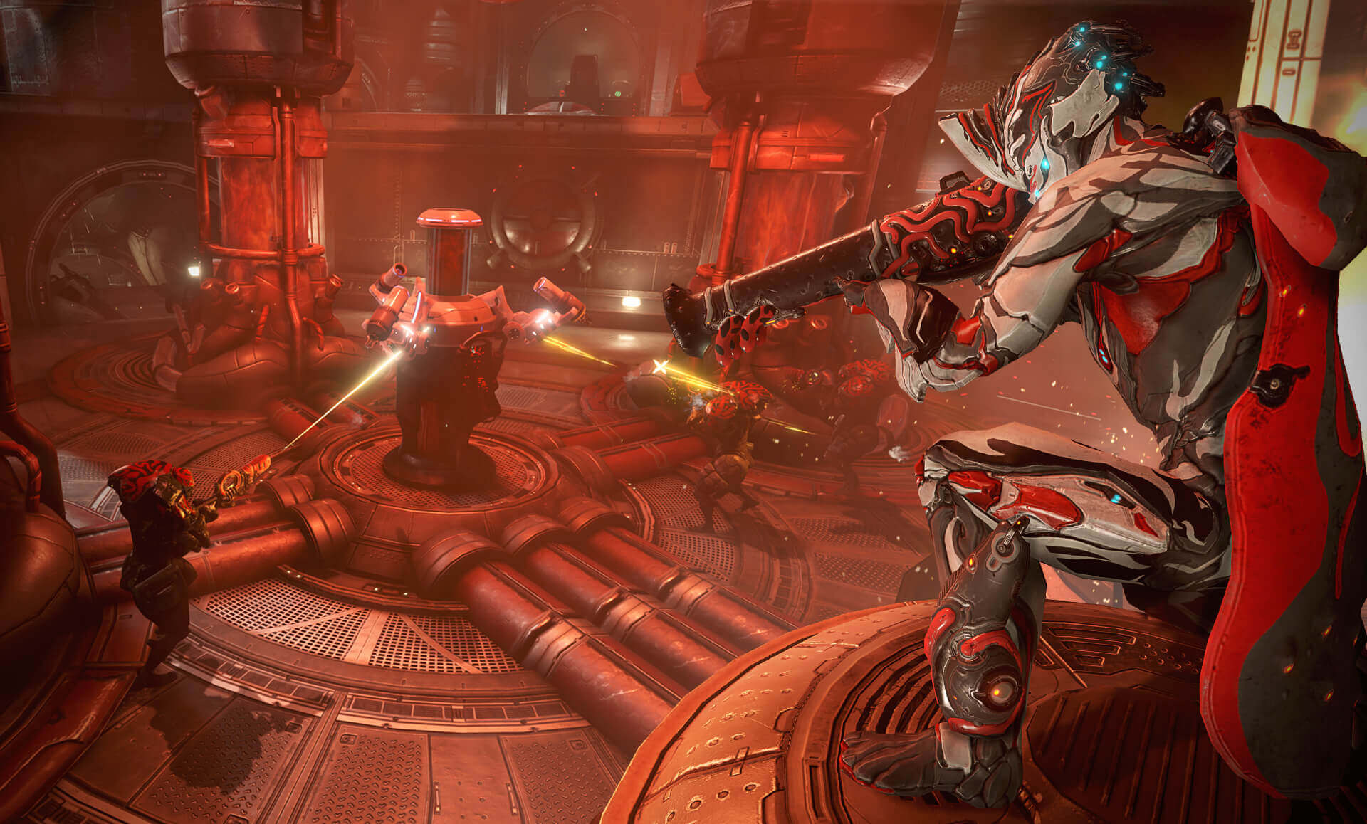 Action from Warframe's The War Within update.