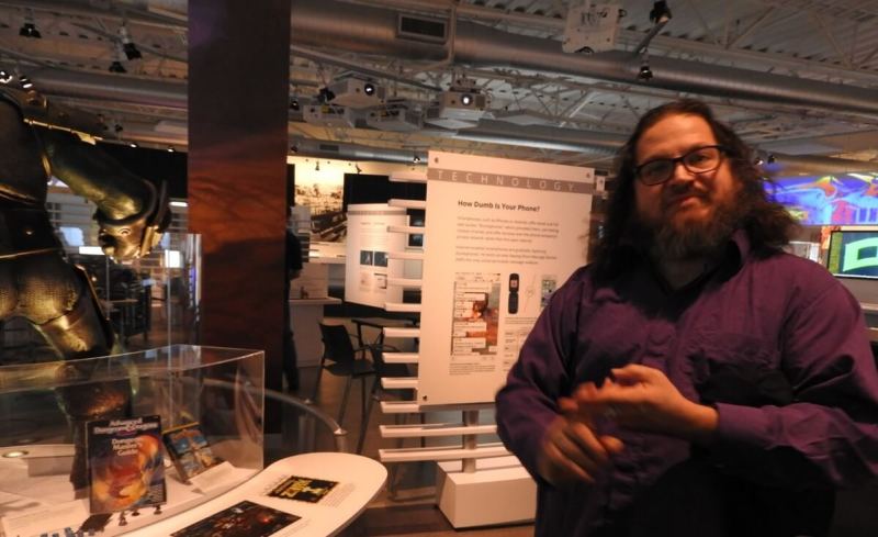 Chris Garcia, curator at the Computer History Museum, and a co-creator of the World of Warcraft display.
